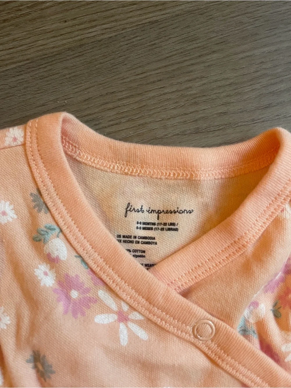 First Impressions Baby Girl Floral Cardigan & Footed Pants Set 6-9M | 2pc NEW